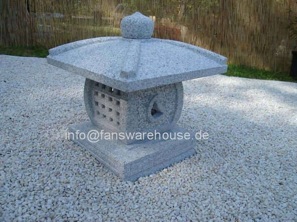 Tenka Chaya Granitlaterne Steinlaterne Japan Garten